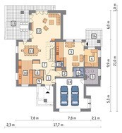 Сучасний будинок з гаражем на 2 авто