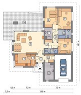 Проект витонченого будинку на 4 спальні