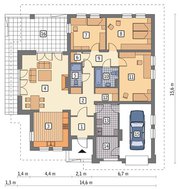 Просторий одноповерховий будинок