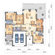 Оригінальний одноповерховий котедж