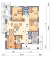 Проект одноповерхового особняка - прикраса дачної ділянки