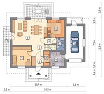 Видатний особняк в високим дахом
