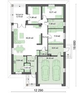 Одноповерхова вишукана будова