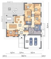 Одноповерховий будинок в натуральних тонах