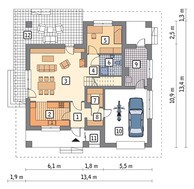 Представницький житловий будинок з терасою