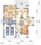 Двоповерховий будинок в природних тонах