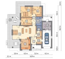 Цікавий будинок натурального напрямки