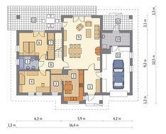 Приваблива будівля на 5 спалень