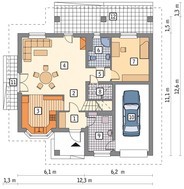 Стильний барвистий будинок