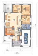 Одноповерховий будинок з двома верандами