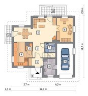 Двоповерховий особняк з каміном