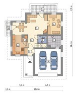 Компактний будинок на 6 спалень