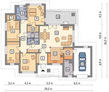 Оригінальний будинок святкового вигляду