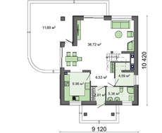 Проект класичного котеджу