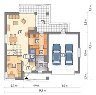 Проект світлого будови витончених форм