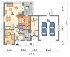 Житловий будинок з красивим декором