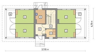 Проект стайні з житловими апартаментами