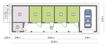 Стайня на 4 особи з гаражем