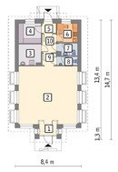 Проект магазину з житловими апартаментами