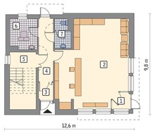 Проект стильного двоповерхової будівлі