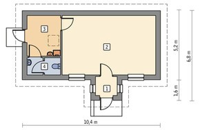 Проект торгового приміщення з кімнатою відпочинку
