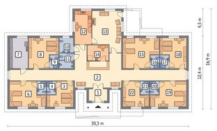 Проект житлових апартаментів для пансіонату