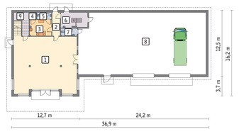Проект будівлі універсального призначення