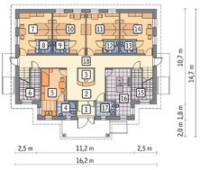 Проект будівлі багатоквартирного пансіонату
