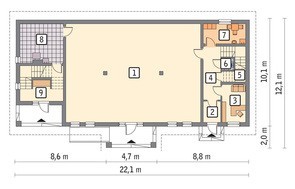 Проект торгового комплексу на 2 поверху