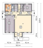 Проект торгового комплексу з житловим приміщенням