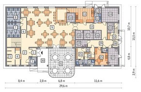 Проект підприємства громадського харчування з житловими апартаментами
