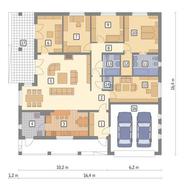 Одноповерховий будинок площею 160 м2