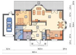 Чудовий двоповерховий будинок