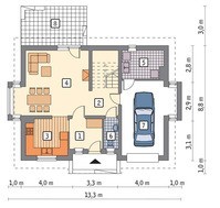 Гарний будинок на два балкона