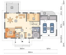 Житловий будинок з красивим декором