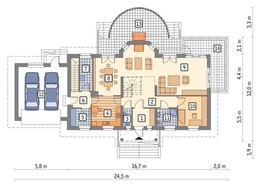 Проект житлового будинку привабливого зовнішнього вигляду