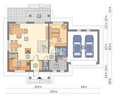 Проект видного двоповерхового будинку