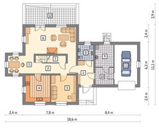 Двоповерховий будинок привабливого вигляду