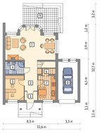 Проект живописної будови на два поверхи