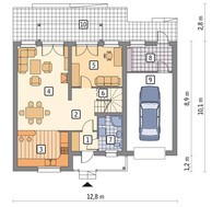 Проект яскравого будинку на 5 спалень