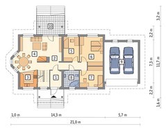 Проект привабливого будинку на 7 спалень