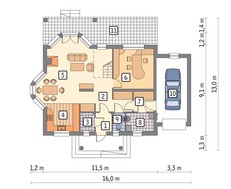 Вишуканий будинок з колонами