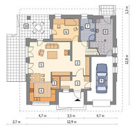 Житловий будинок під цікавим дахом