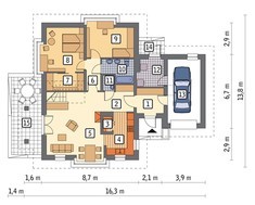 Витончений будинок з мансардою