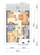 Проект житлового будинку з просторими кімнатами