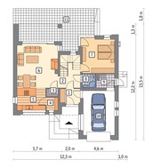 Двоповерховий будинок в стилі мінімалізму