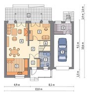Проект двоповерхового будинку в шоколадних тонах