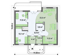 Проект двоповерхового будинку площею 183 кв.м.