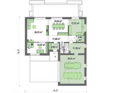 Проект двоповерхового будинку у світлих тонах площею 228 кв.