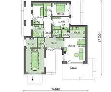 Проект представницького котеджу площею 142 кв.м